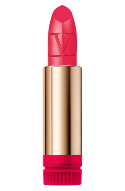 Shop Valentino Rosso  Refillable Lipstick Refill In 406r / Satin