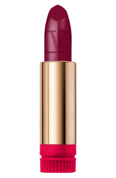 Shop Valentino Rosso  Refillable Lipstick Refill In 501r / Satin