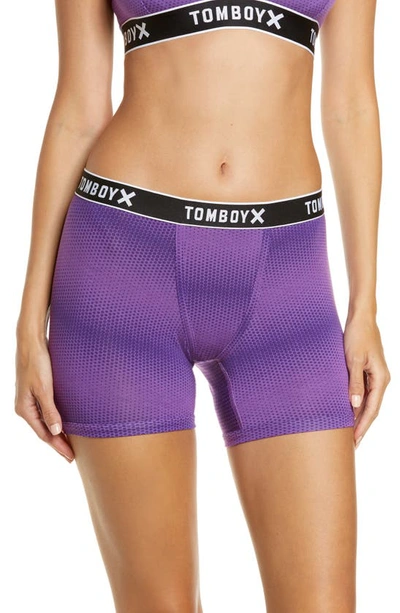 Shop Tomboyx Stretch Tencel(r) Modal 4.5-inch Trunks In Ultraviolet
