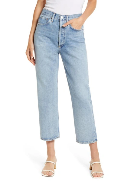 Shop Agolde '90s Crop Loose Fit Organic Cotton Jeans In Replica