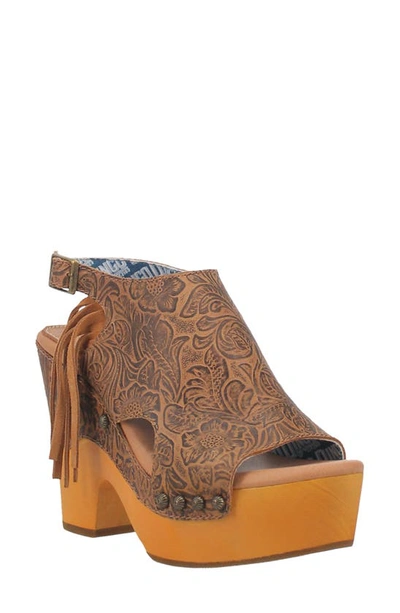 Shop Dingo Morocco Slingback Platform Sandal In Natural