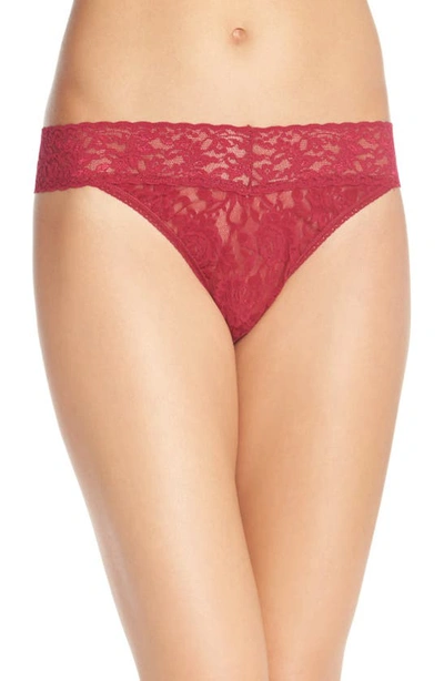 Shop Hanky Panky Original Rise Thong In Cranberry