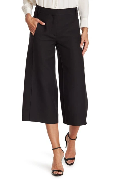 Shop Valentino Crepe Couture Wool & Silk Culottes In Black