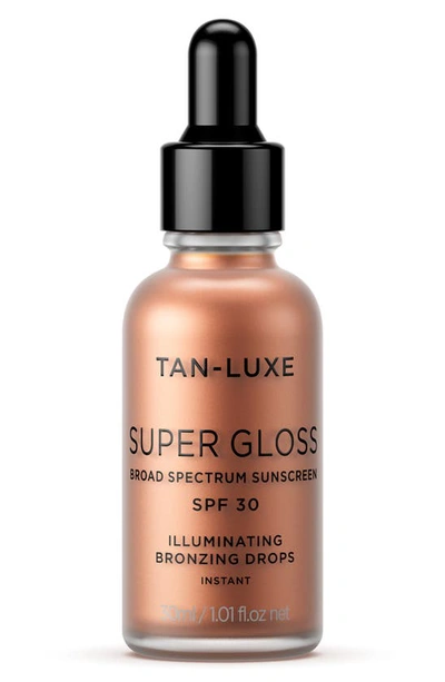 Shop Tan-luxe Tan-lux Super Gloss Illuminating Bronzing Drops Spf 30, 1.01 oz