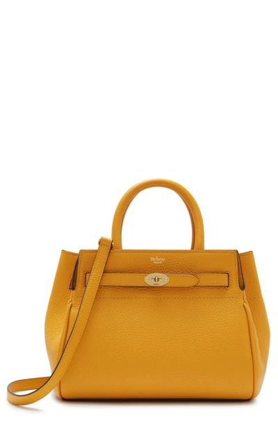 Mulberry Small Belted Bayswater Convertible Leather Satchel In Deep Amber |  ModeSens