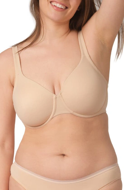 Shop Lively The Minimizer Underwire Bra In Toasted Almond