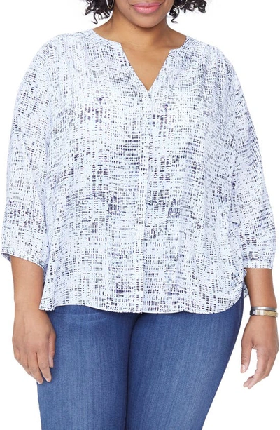 Shop Nydj Blouse In Into The Mystic Tranquility