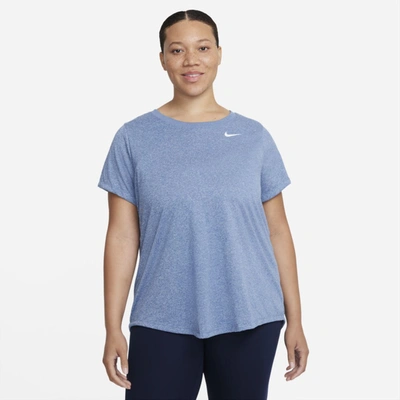 Shop Nike Dri-fit Legend Women's Training T-shirt In Court Blue,pure,white