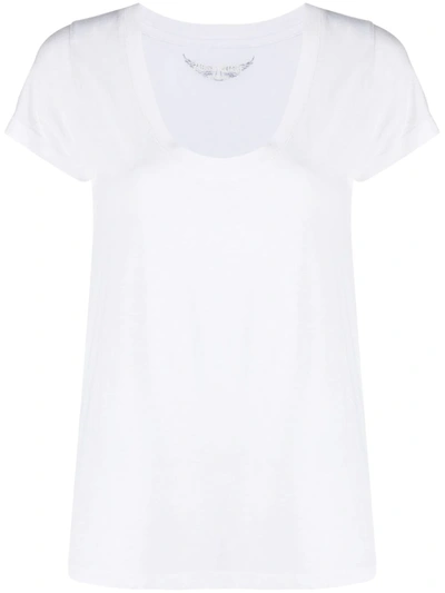 Shop Zadig & Voltaire Tiny Logo-print T-shirt In Weiss