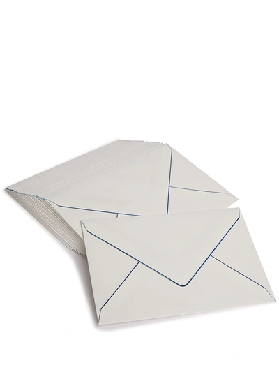 Pineider Capri 25 Sheet Card Set In Weiss