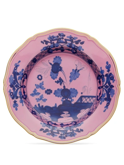 Shop Ginori 1735 Oriente Italiano Porcelain Serving Platter (31cm) In Rosa