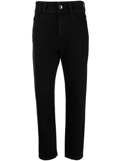 Shop Opening Ceremony High-rise Slim-cut Jeans In Schwarz