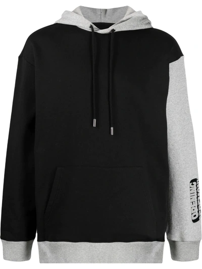 Shop Opening Ceremony Contrast-panel Hoodie In Schwarz