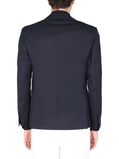 Shop Lardini Single-breasted Jacket In Blue