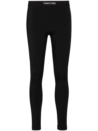 Tom Ford Stretch Lychra Leggings In Schwarz