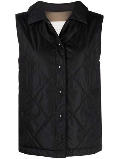 Shop Mackintosh Annabel Vest Jacket In Schwarz