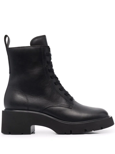 Shop Camper Milah Lace-up Boots In Schwarz