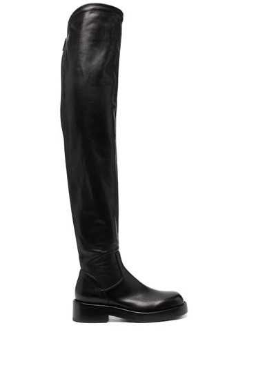 Shop Ann Demeulemeester Nicky Otk Thigh-high Boots In Schwarz