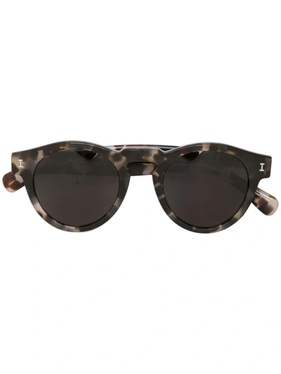 Shop Illesteva Leonard Tortoiseshell Sunglasses In Weiss