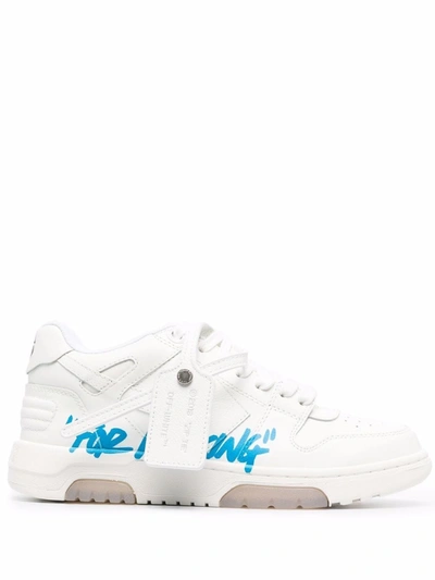 Off-white Out Of Office For Walking Script Runner Sneakers In Weiss