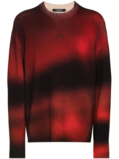 Shop A-cold-wall* Digital Print Wool Jumper In Rot