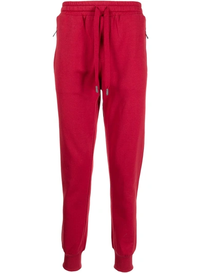 Shop Dolce & Gabbana Cotton-jersey Track Pants In Rot