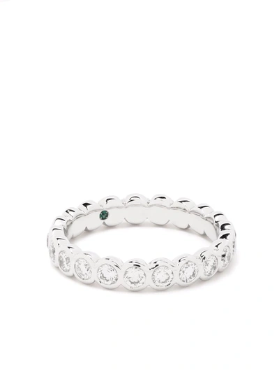 Courbet 18kt Recycled White Gold Origine Laboratory-grown Diamond Band Ring In Silver