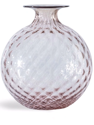 Shop Venini Monofiori Balloton Vase In Rosa