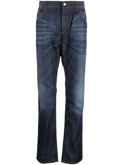 Shop Dolce & Gabbana Straight Leg Jeans In Blau