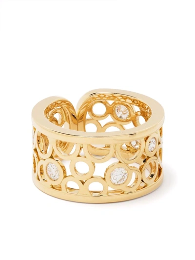 Shop Courbet 18kt Recycled Yellow Gold Co Laboratory-grown Diamonds Ring