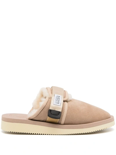 Shop Suicoke Zavo-m2ab Touch-strap Mules In Weiss