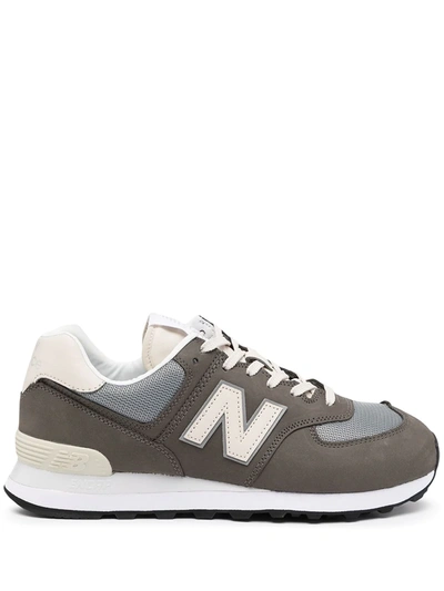 New Balance 574 Leather And Suede Trainers In Brown | ModeSens