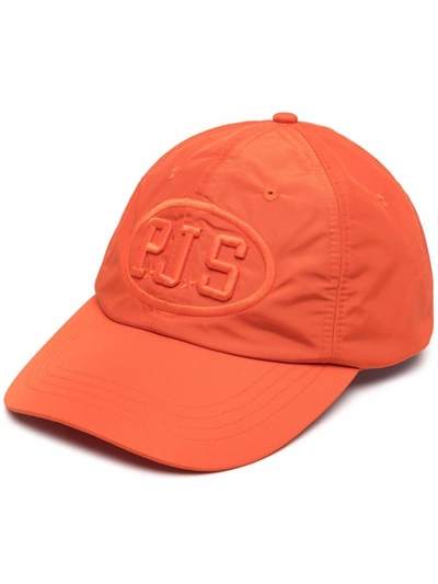 Shop Parajumpers Logo-embroidered Tonal Cap In Orange