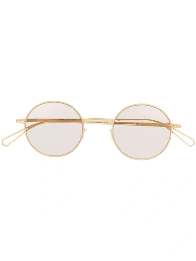 Shop Mykita Brenda Round-frame Sunglasses In Gold