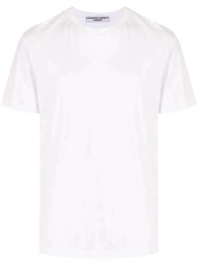Shop Katharine Hamnett Save Our Seas Print T-shirt In Weiss