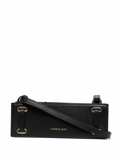 Shop Y/project Mini Accordion Rectangle-shape Bag In Black
