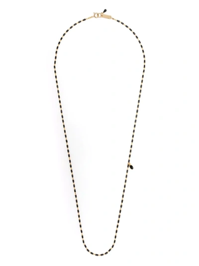 Shop Isabel Marant Beaded Chain Necklace In Schwarz