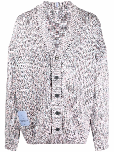 Shop Mcq By Alexander Mcqueen V-neck Cotton Cardigan In Gray