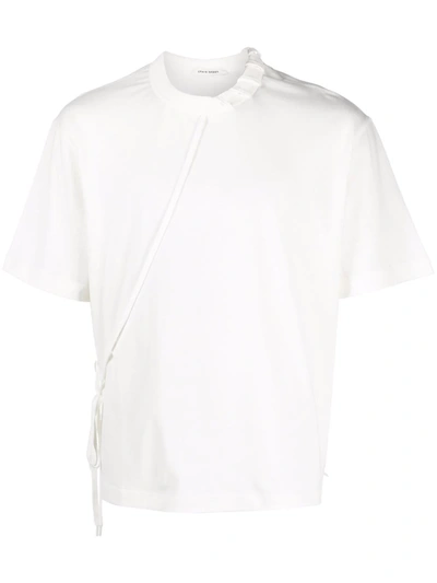 Shop Craig Green Laced Short-sleeve T-shirt In Weiss