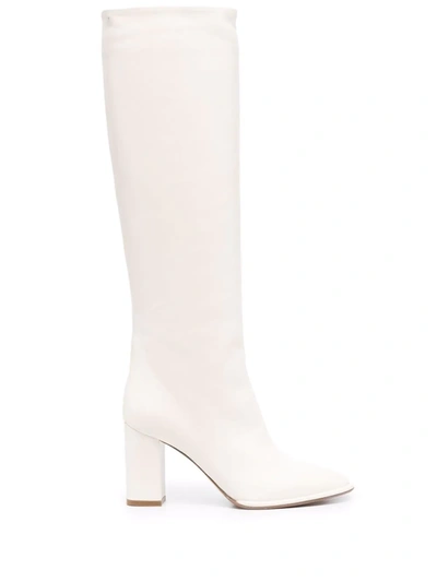 Shop Le Silla Elsa Knee-length Boots In Weiss