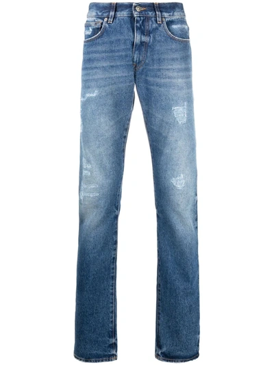 Shop 424 Straight-leg Jeans In Blau