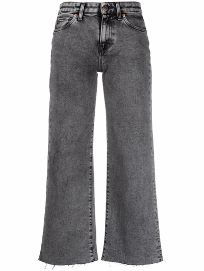 Shop 3x1 Cropped Wide-leg Jeans In Grau