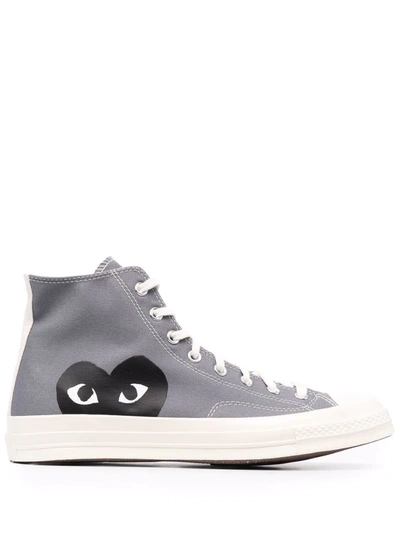 Shop Comme Des Garçons Chuck 70 High-top Sneakers In Grey