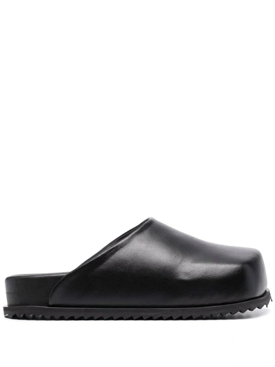 Yume Yume Chunky Slip-on Slides In Schwarz
