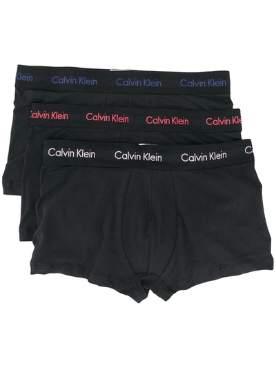 Shop Calvin Klein Underwear Logo Waistband Boxers In Black