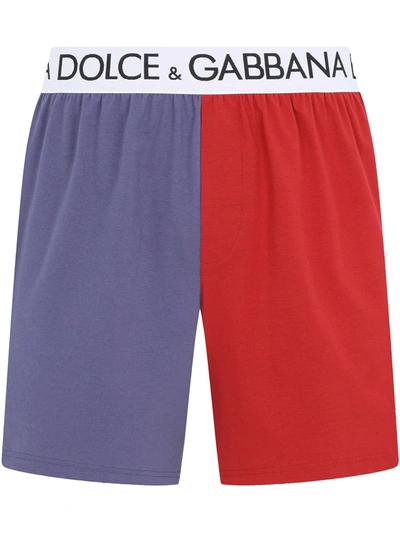 Shop Dolce & Gabbana Two-tone Boxers Set In Red
