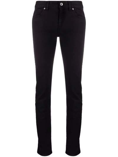 Shop Just Cavalli High-waisted Slim-cut Jeans In Black