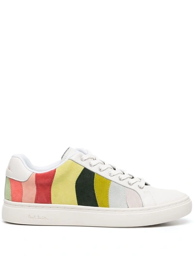 Paul Smith Lapin Striped Suede Sneakers In Multicolor | ModeSens