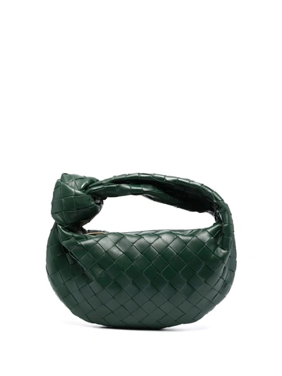 Shop Bottega Veneta The Mini Jodie Tote Bag In Green