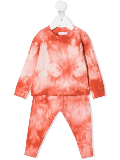 Studio Clay Benjy Tie-dye Tracksuit In Orange